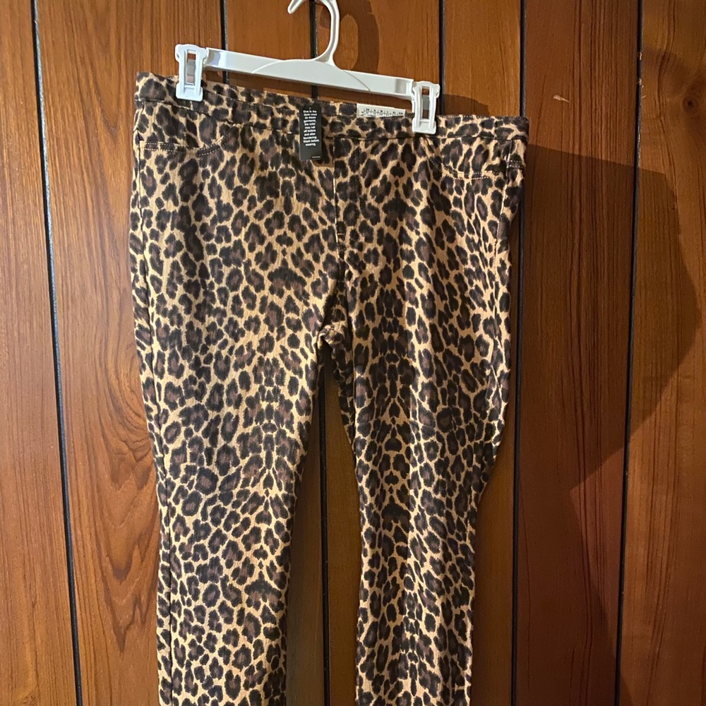 HUE, leopard leggings, Sz. XL
